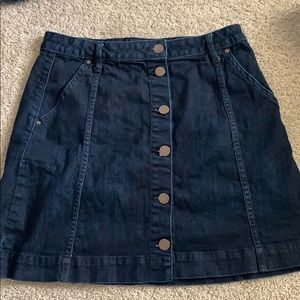 Button-Down Jean Skirt!